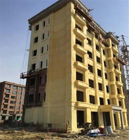 聚氨酯噴涂保溫(圖3) 聚氨酯噴涂保溫外墻